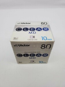[未開封] MD ミニディスク 10枚パック Victor ClearMD-80QX10