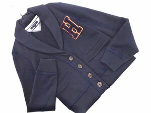 TOMMY HILFIGER トミーヒルフィガー 裏起毛 スウェット ワッペン ジャケット sizeS/紺 ◇■ ☆ eic7 レディース