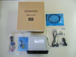 未使用 2024年製 KENWOOD 彩速ナビ メモリーナビ MDV-D311W CD,USB,SD,Bluetooth,ワンセグ 200mmワイド