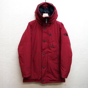 THE NORTH FACE ノースフェイス ダウンコート ロング ダウンジャケット メンズ XLサイズ 正規品 レッド D8388