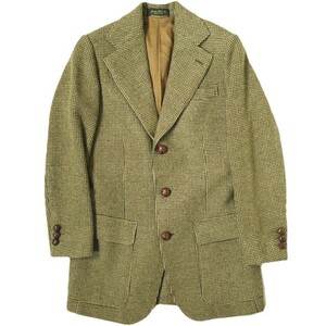 RRL ダブルアールエル イタリア製 PLAID TWEED 3B JACKET チェックツイード3Bジャケット W32 Brown Beige Double RL レディース g16570