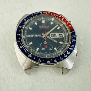 ht4021(PK)SEIKO 5SPORTS 腕時計 トップ ペプシベゼル1969 スピードタイマー クロノグラフ自動巻 6139-6000 デイデイト セイコー※備考確認