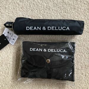 DEAN&DELUCA 日傘　雨傘兼用　UV99%カット　コンパクト　エコバッグ　新品　ブラック