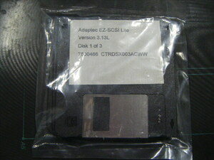 adaptec ez-scsi lite version 3.13l disk 1 of 3 未開封品　現状