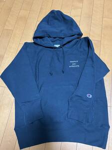 【新品・限定コラボ】ロンハーマン　Champion for RHC　French Terry Sweat Hoodie　ネイビーS 