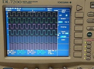 訳あり 格安出品 YOKOGAWA ヨコガワ DL7200 500MHz 2GS/s デジタルオシロスコープ 電源ケーブル パッシブプローブ ロジックプローブ付き