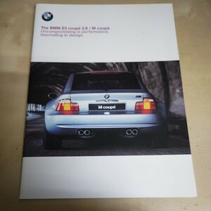 【新品】BMW M coupe/Z3 coupe 2.8 超希少 カタログ 1998年当時物 33ページ 名車