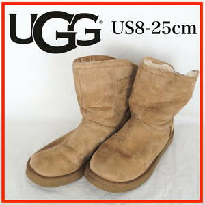 EB6232*UGG*アグ*レディースブーツ*ムートンブーツ*US8-25cm*薄茶系