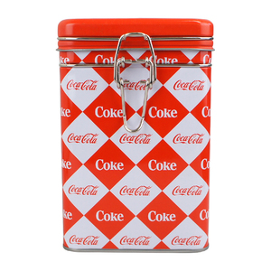 コカコーラ ヴィンテージ スクエア ボックス (C) Coca-Cola Tin Vintage Box 小物入れ 容器 入れ物 ケース 収納 ボックス レトロ アメ雑