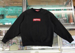 Supreme 22FW Box Logo Crewneck Black M スウェット シュプリーム ボックスロゴ クルーネック ブラック