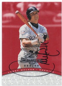 MLB 1997 DONRUSS SIGNATURE 　LARRY WALKER ラリー・ウォーカー 直筆サイン　新品ミント状態品