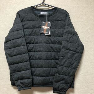 新品タグ付 Sサイズ ナナミカ 光電子 ダウンセーター グレー SUAF881 nanamica DOWN SWEATER WS インナーダウン ダウンスウェット 保温