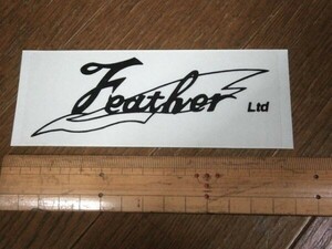 ★ステッカー/フェザー Ltd 約13cmx5cm 未使用