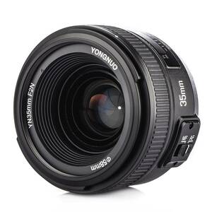 【中古】YONGNUO Nikon YN35mm F2N 単焦点レンズ ニコン Fマウント フルサイズ対応 広角 標準レンズD5系列、D4系列、D8