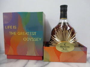 H689　古酒　ヘネシー XO Hennessy XO クリアボトル コニャック オデッセイ LIFE IS THE GREATEST ODYSSEY 箱付　700ml　40％