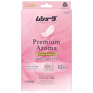 ムシューダ プレミアムアロマ 香り 衣類 防虫剤 防カビ剤配合 引き出し・衣装ケース用 アーバンロマンス 24個入 有効