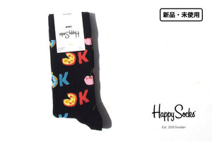 送料無料★新品｜未使用｜ハッピーソックス｜happy socks｜クルー丈カジュアルソックス｜Its Ok Sock｜10211059