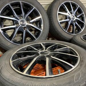 SPORT KRONE スポルトクローネ 14インチ アルミホイール 4本セット ダンロップ ラジアルタイヤ ENASAVE EC300+ 155/65R14 N-BOX タント