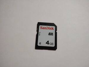  4GB　SDHCカード　SanDisk　フォーマット済み　メモリーカード