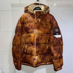 Supreme 20aw x Stone Island Painted Camo Crinkle Down Jacket Size-L 7325401S3 シュプリーム ストーンアイランド ダウンジャケット