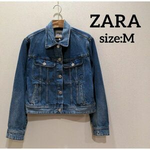 ザラ zara Gジャン ジャケット インディゴ デニムジャケット M