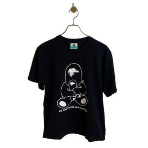 【A BATHING APE×UNDERCOVER/エイプ×アンダーカバー 20周年記念 コラボ Ｔシャツ メンズM ブラック 黒 限定 artscabut期 5685 jonio】