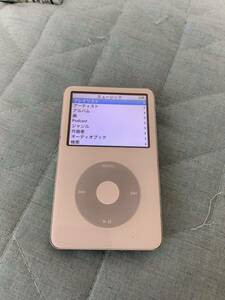 Apple iPod Classic A1136 30GB MA444J アップル デジタルMP3 オーディオプレーヤー 電源確認　ジャンク品