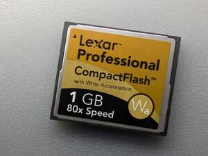 Lexar Professional CompactFlash 1GB CFカード ケース付き レキサー・メディア コンパクトフラッシュ メモリーカード 動作確認済み