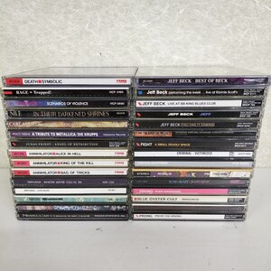 メタル ハードロック CD まとめ 帯付きあり CARCASS KREATOR DEATH RAGE JUDAS PRIEST METALLICA ANNHILATOR Nirvana jeffbeck ROCK 1円