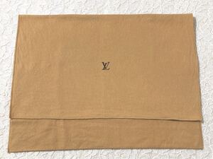 ルイヴィトン「LOUIS VUITTON」バッグ保存袋 旧旧型 (4325) 正規品 付属品 内袋 布袋 フラップ型 バッグ用 43×33cm ブラウン 起毛生地