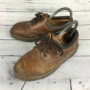 希少イングランド製ビンテージ★Dr.Martens★ローカットブーツ【24.5/茶】バウシングソール/ドクターマーチン◆E-208