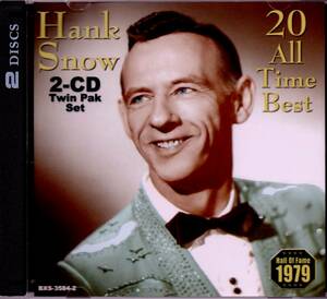 【CD】HANK SNOW - 20 ALL TIME BEST (2CD) 新同美品