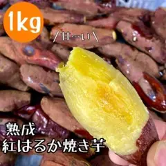 【本場】熟成紅はるか 焼き芋 箱込み 1kg さつまいも 好きに739