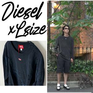 DIESEL ディーゼル モーガン着用 T-Crane-Ls-N2 XL ブルー