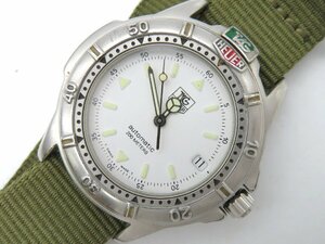 1円◆稼働◆ タグホイヤー S99.706K ホワイト 自動巻き メンズ 腕時計 N16102
