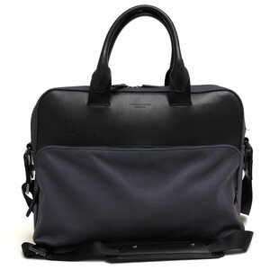 COLE HAAN コールハーン ビジネスバッグ F11338 GRANDSERIES Nylon and Leather Attache 一部牛革 2WAY ショルダーバッグ