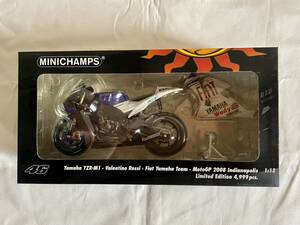 ミニチャンプス 1/12 ヤマハ YZR-M1 ロッシ フィアットヤマハ MotoGP 2008　インディアナポリス 限定 未開封品 ミニカー モトGP　