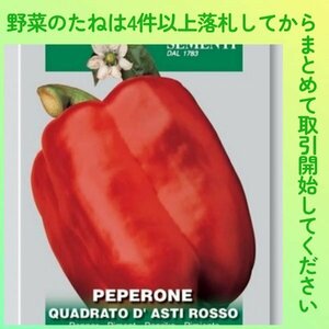 4件以上落札◆スイートペッパー種◆赤パプリカQuadratoD