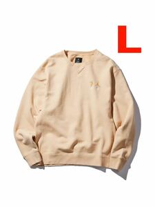 union x Air jordan 2 Future is now FLC crew ベージュ L クルーネック スウェット/ supremeギャルソンnike north undercover box logo