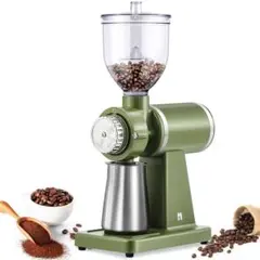 コーヒーミル 電動 コーヒーグラインダー 粒度8段調整 コーヒー豆 225g