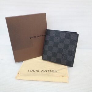 9484T【本物保証】 LOUIS VUITTON ルイヴィトン ダミエグラフィット マルコ N62664 二つ折り財布 極美品