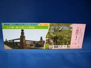 ■【バス東北】国鉄バス沿線文化財シリーズNo.27記念乗車券■55