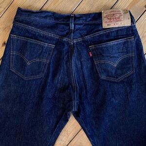 美品 USA古着 Levis 501 リーバイス デニム パンツ メンズ W38 L34 インディゴブルー ボタンフライ ビッグサイズ ストレート 紙タグ P1343