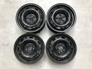 フォルクスワーゲン VW ポロ 9N 純正スチールホイール 4本 14×6J 5穴 PCD100 ＋43 ハブ径57 【CO00467】