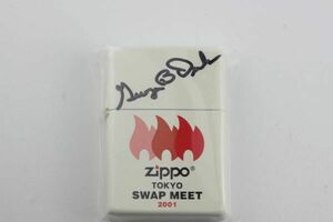 未使用品 Zippo TOKYO SWAP MEET 2001 GEORGE.B.DUKE & GREGORY.W.BOOTH 直筆サイン入り