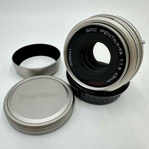 動作未確認 PENTAX ペンタックス smc PENTAX-FA 1:1.9 43mm Limited レンズ シルバー 中古品 現状品