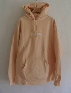 SUPREME シュプリーム Box Logo Hooded Sweatshirt パーカー ピーチ L