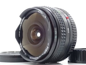 極上品 MINOLTA MD FISH-EYE ROKKOR 16mm F2.8 フィッシュアイ 魚眼 単焦点 マニュアル オールドレンズ