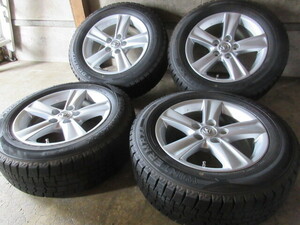 冬用+純正品set!! トヨタ マークX 純正 (16x7+40 5H/114,3) バリ溝(DUNLOP WM02/2022年製) 215/60R16 純正戻し 流用も クラウン エスティマ