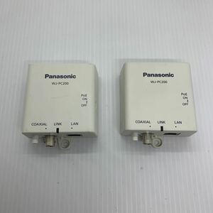 （628-8）Panasonic WJ-PC200 同軸 LAN コンバーター カメラ側 2台セット